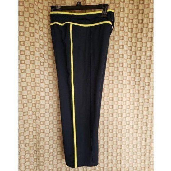 Nike Women's Golf Casual Capri Cropped Pants Navy Yellow Small NWOT - Picture 4 of 8